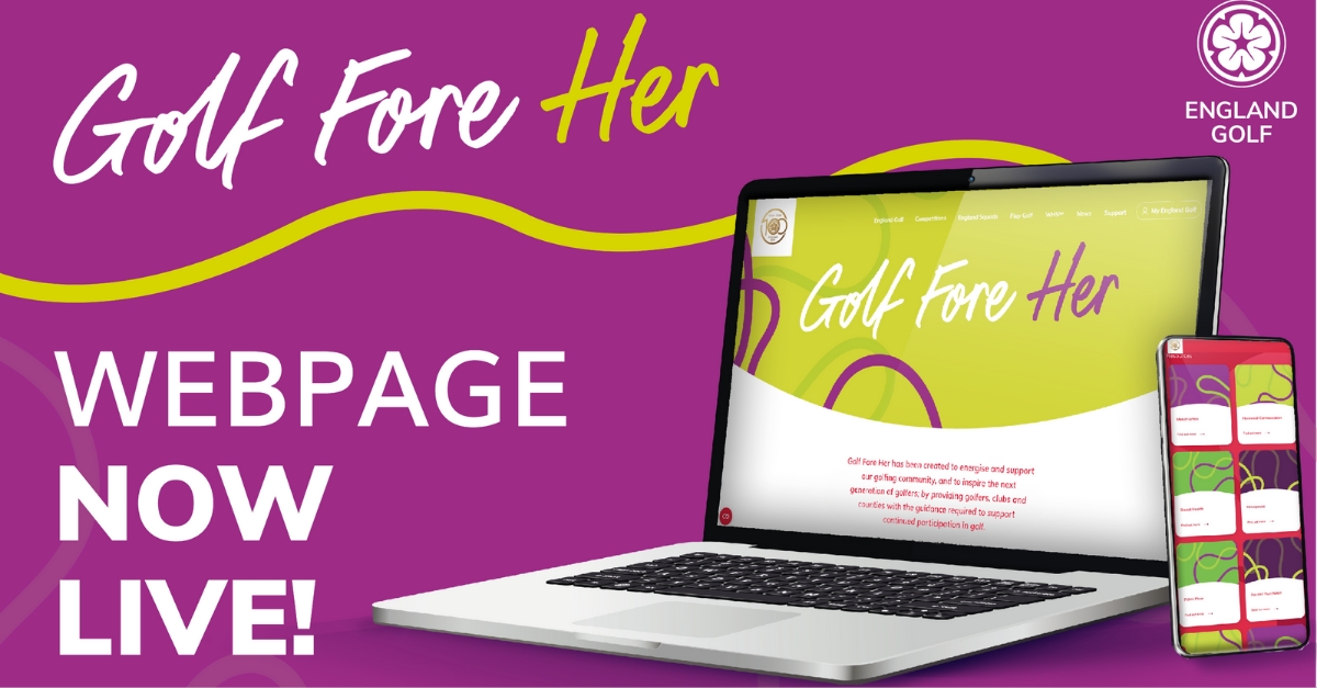 England Golf launches ‘Golf Fore Her’ to support female golfers