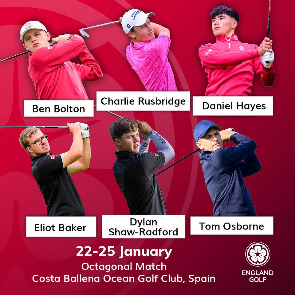 England Golf announces team for Octagonal Match in Spain