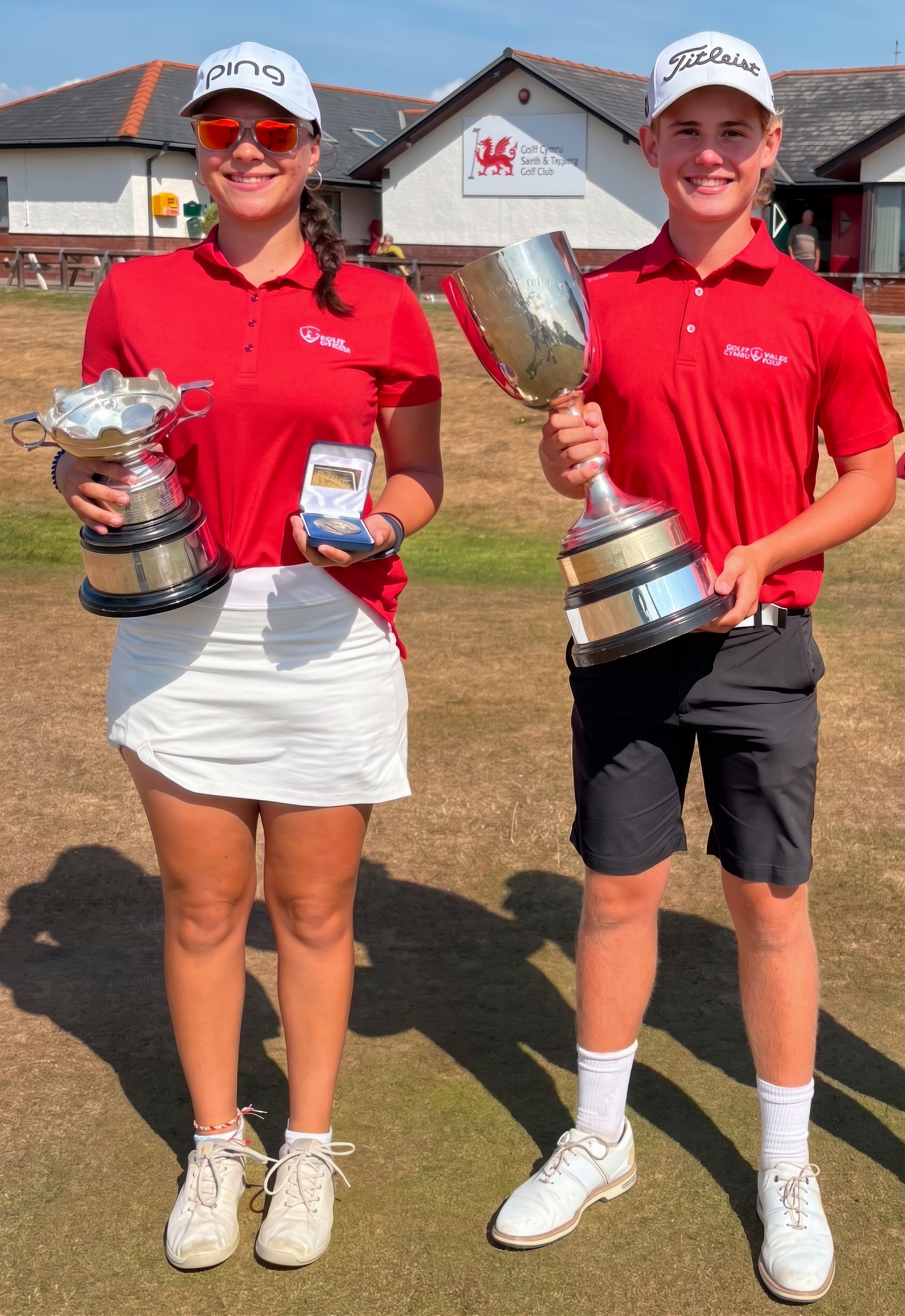 Arianna and James claim Girls and Boys Welsh titles